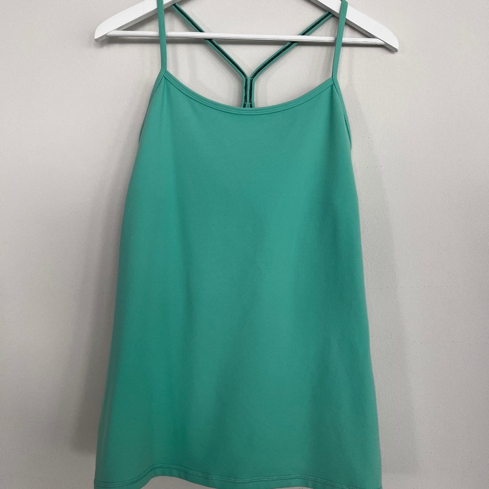 Lululemon Power Y Tank Teal Green Size 10